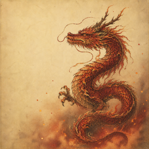 赤鱗の金龍